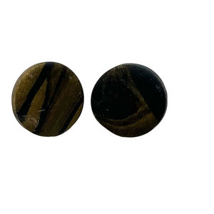 🍭6/$30 The Calico Collective Circle Wood Grain Post Earrings